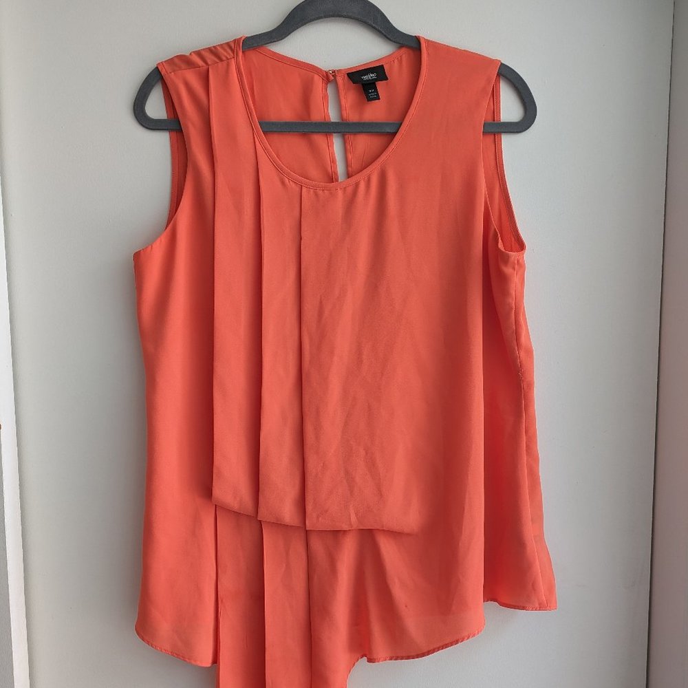 Orange sleeveless Mossimo Blouse